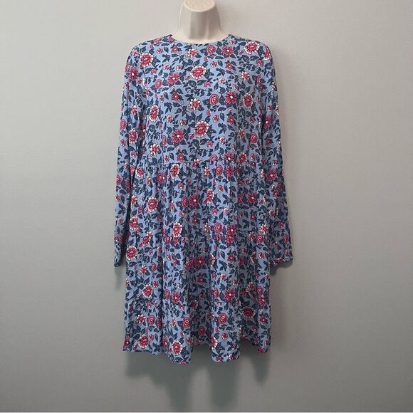 LOFT Long Sleeve Floral Print Dress Size XS  NWT! - Picture 1 of 9